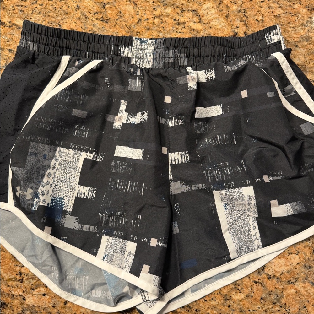 Under Armour Black and Blue Athletic Shorts